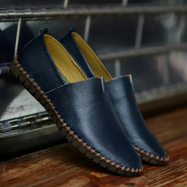Mocassin homme cuir souple minimaliste – Image 17