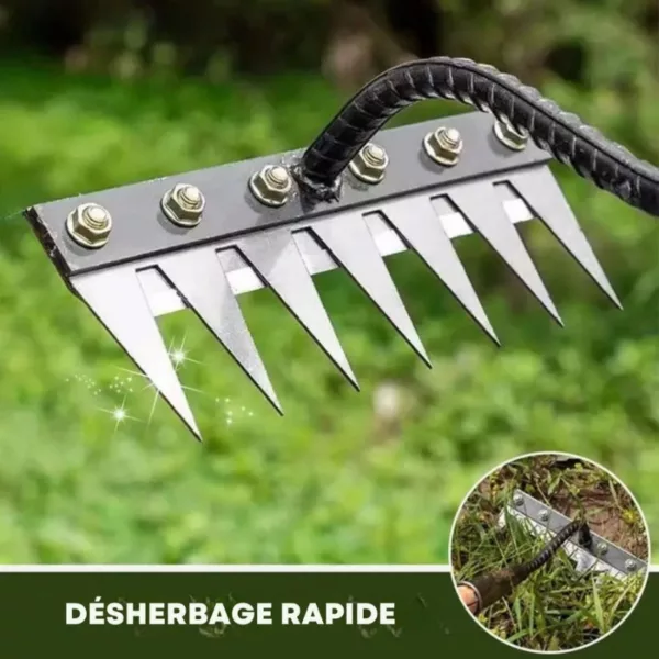 Râteau de désherbage universel – Enlevez les herbes sans effort, sans douleur et debout – Image 7