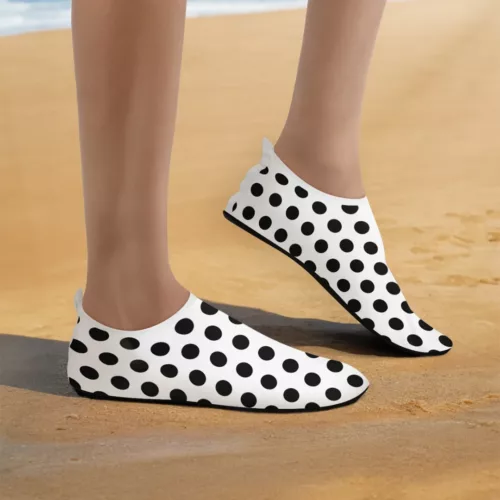 Chaussons barefoot plage à pois souples