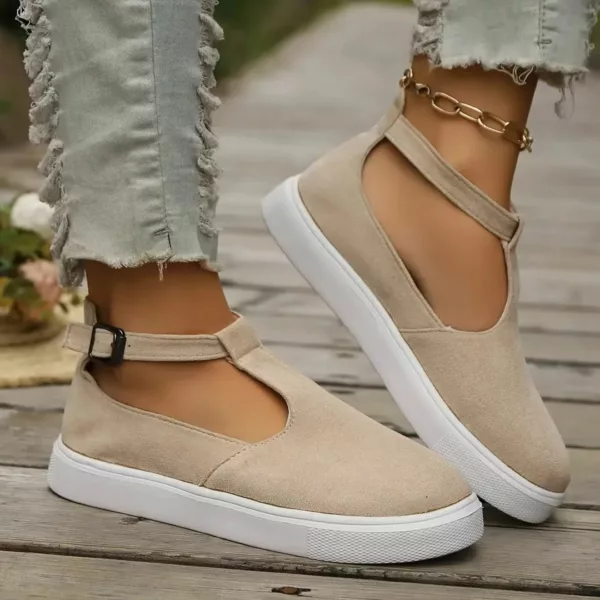 Chaussure femme plateforme bride en T – Image 3