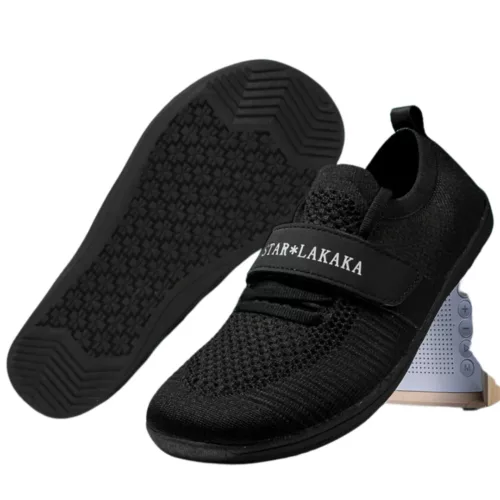 Chaussures barefoot à scratch souple