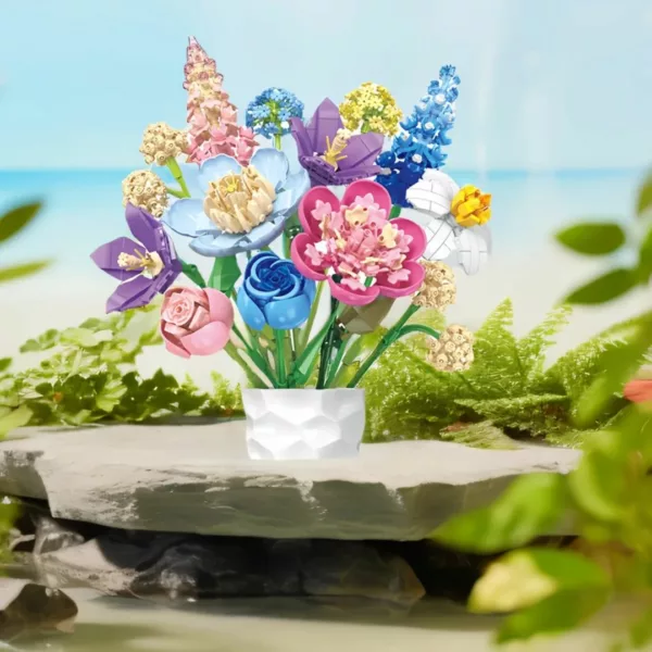 Lego orchidée bouquet fleurs décoratif – Image 7
