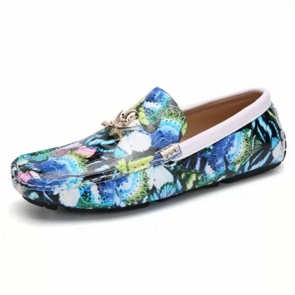 Mocassin homme imprimé papillons audacieux – Image 5