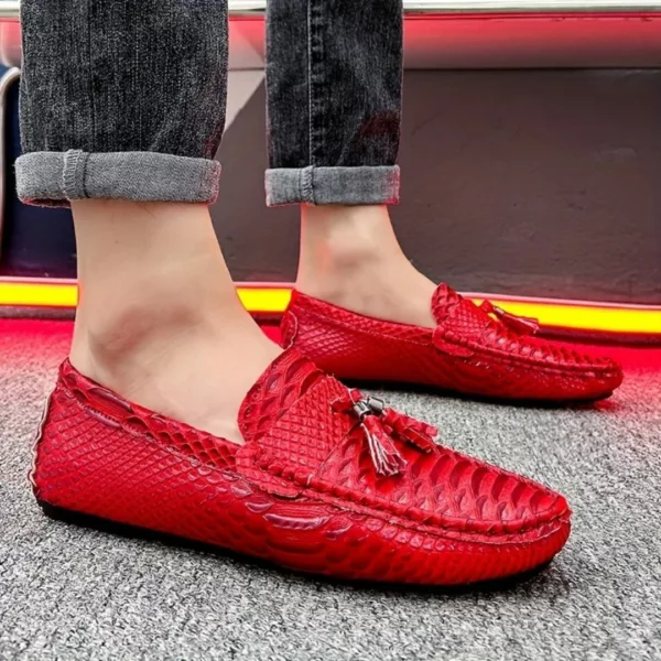 Mocassin homme serpent à glands luxe – Image 22
