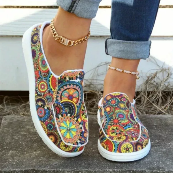 Slip-on femme mandala semelle épaisse – Image 6