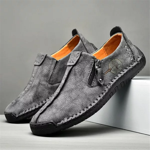 Mocassin homme zip style vintage – Image 11