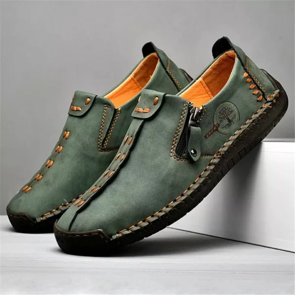 Mocassin homme zip style vintage – Image 4