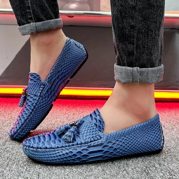 Mocassin homme serpent à glands luxe – Image 13