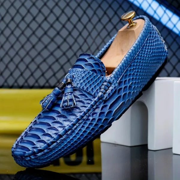 Mocassin homme serpent à glands luxe – Image 14