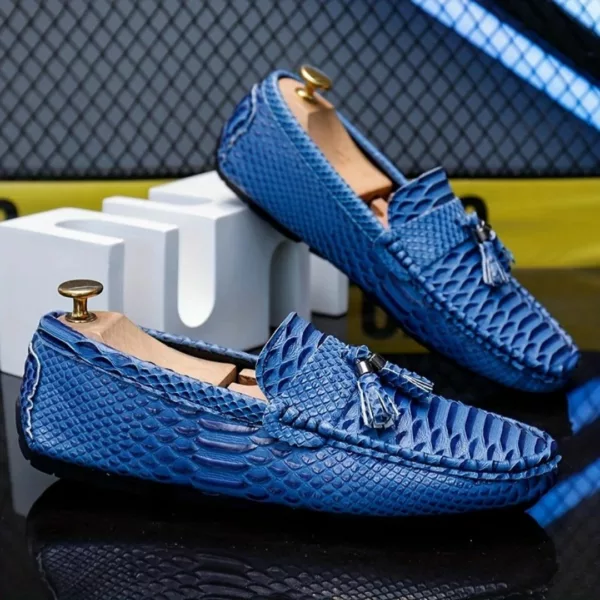 Mocassin homme serpent à glands luxe – Image 15