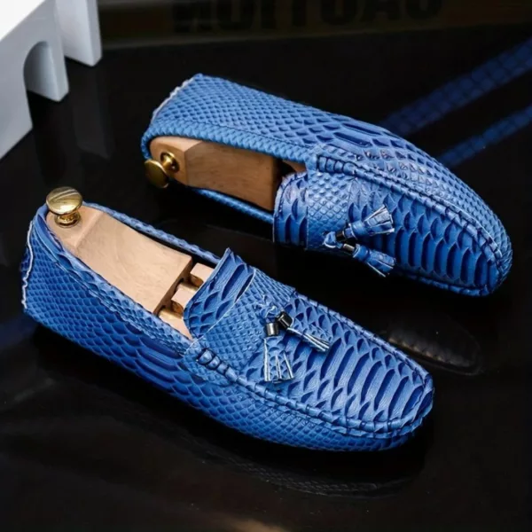 Mocassin homme serpent à glands luxe – Image 16