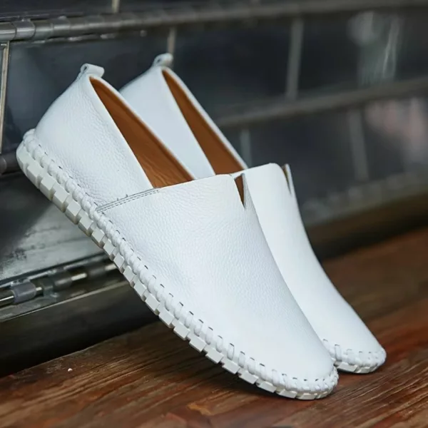 Mocassin homme cuir souple minimaliste – Image 4