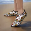 Chaussons barefoot motifs calaveras plage