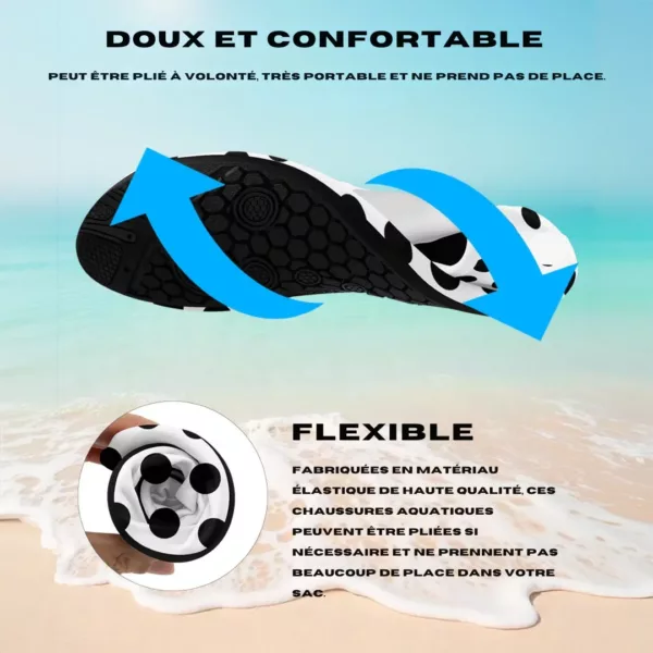 Chaussons barefoot plage à pois souples – Image 4
