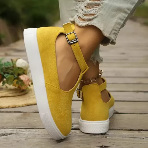 Chaussure femme plateforme bride en T – Image 5