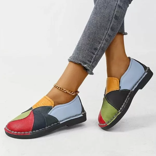 Mocassin femme patchwork style artisanal – Image 9