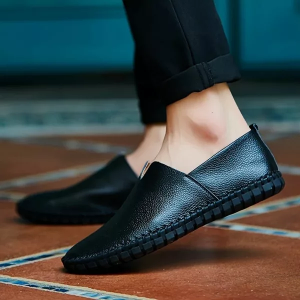 Mocassin homme cuir souple minimaliste – Image 11