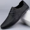 Mocassin homme respirant à lacets