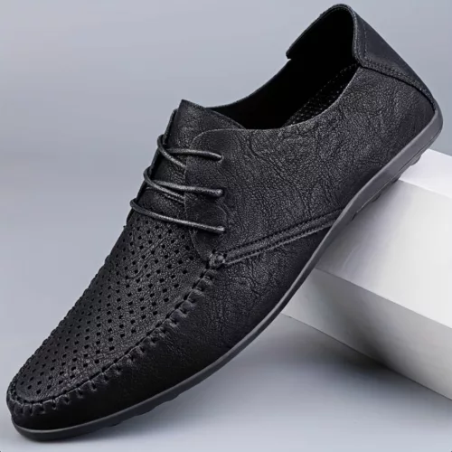 Mocassin homme respirant à lacets