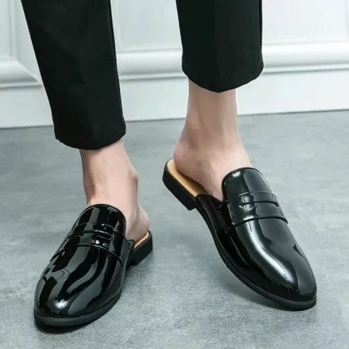 Mocassin homme verni dégradé tendance