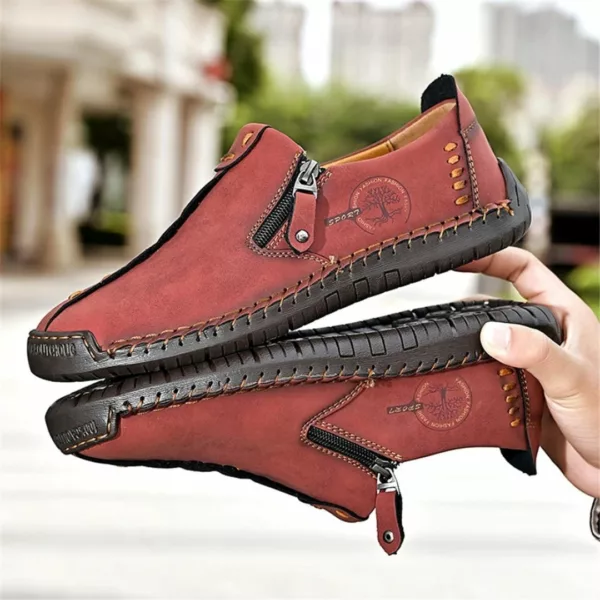 Mocassin homme zip style vintage – Image 17