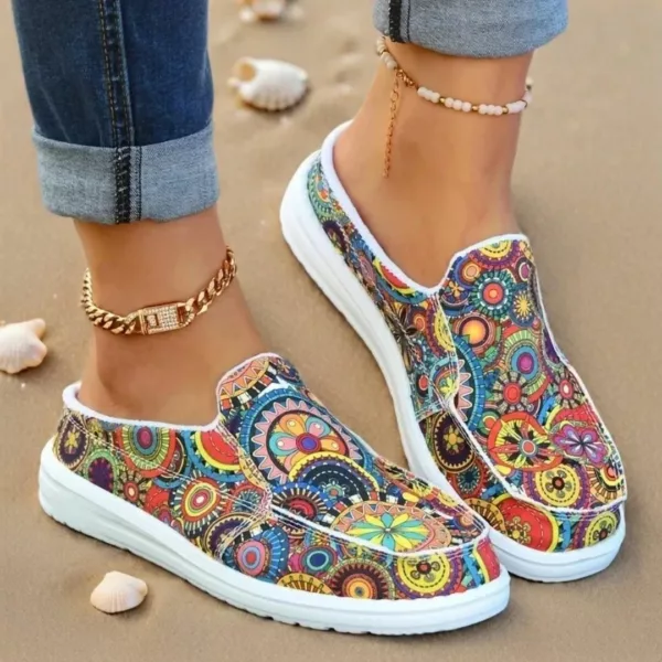 Slip-on femme mandala semelle épaisse – Image 5