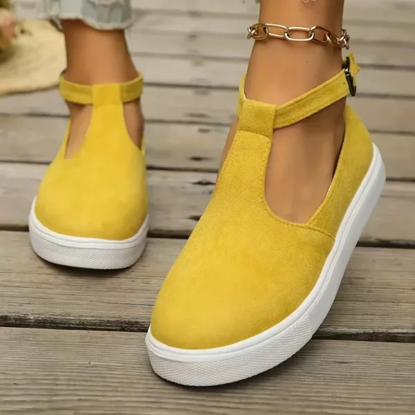 Chaussure femme plateforme bride en T – Image 4