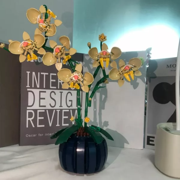 Lego orchidée floraison à construire réaliste – Image 3