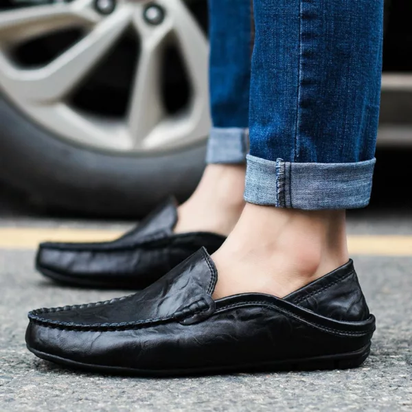 Mocassin cuir lisse homme classique – Image 8
