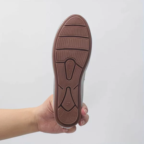 Mocassin femme métallisé pampilles élégantes – Image 5
