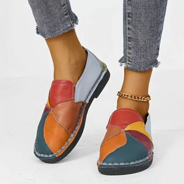 Mocassin femme patchwork style artisanal – Image 8