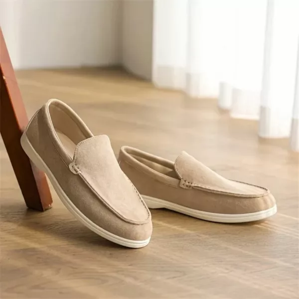 Mocassin homme minimaliste semelle blanche – Image 9