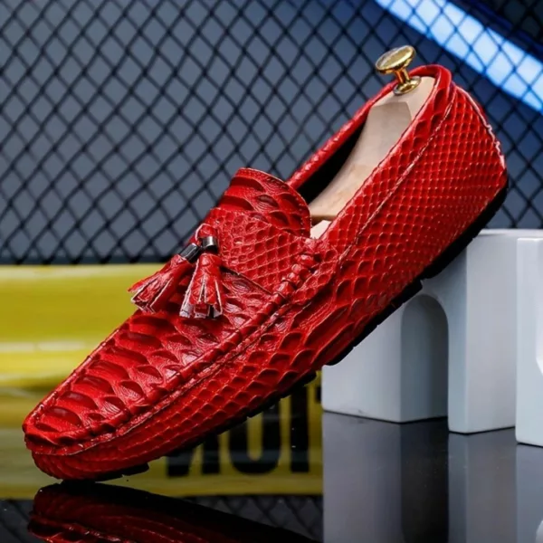 Mocassin homme serpent à glands luxe – Image 24