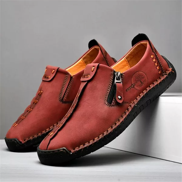 Mocassin homme zip style vintage – Image 18