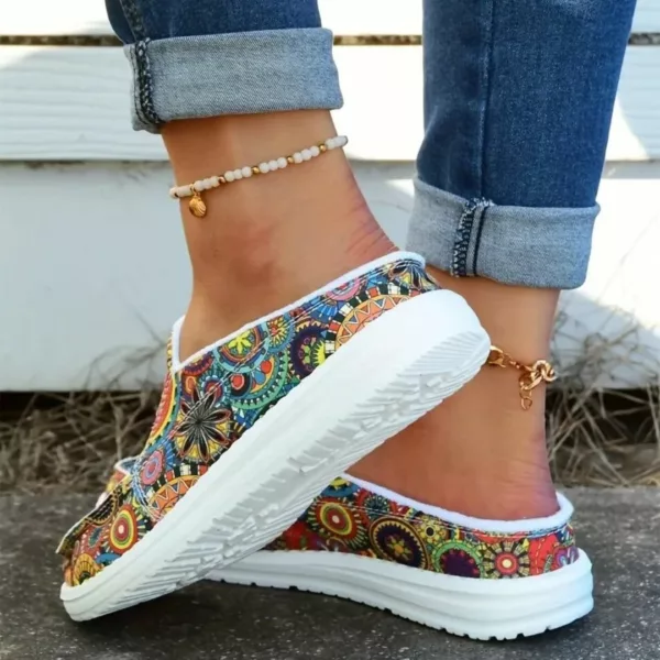 Slip-on femme mandala semelle épaisse – Image 4
