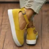 Chaussure femme plateforme bride en T