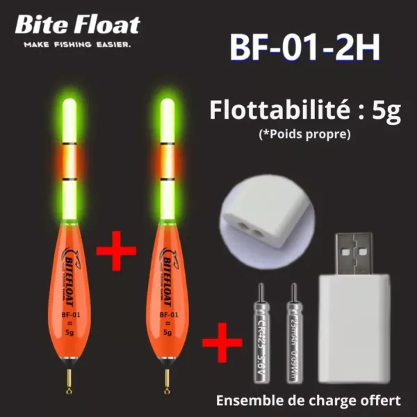Flotteur lumineux rechargeable pour pêche nocturne – Image 7