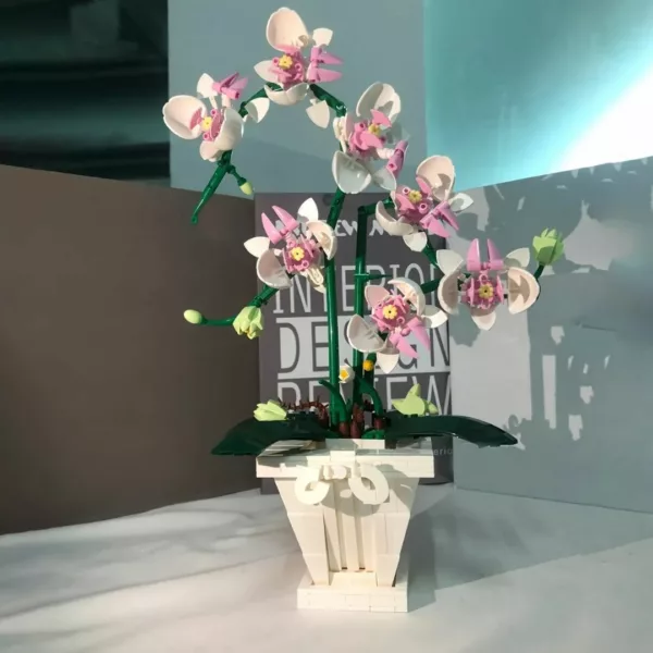 Lego orchidée floraison à construire réaliste – Image 4