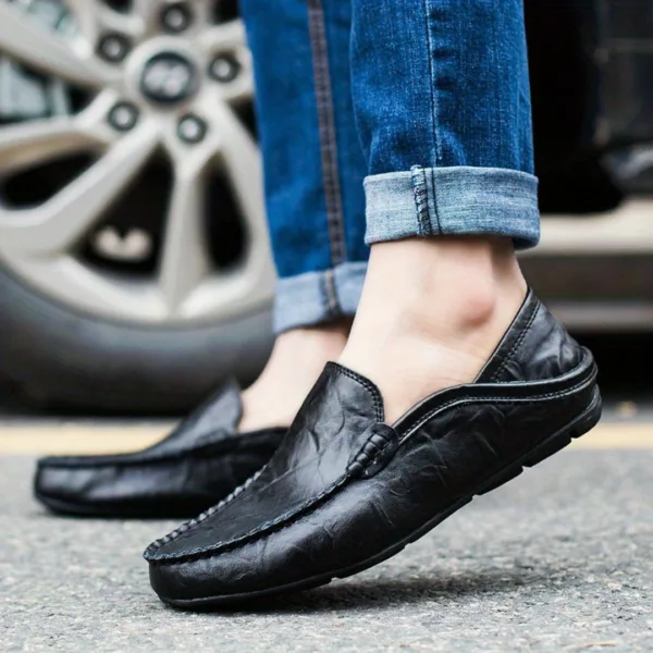 Mocassin cuir lisse homme classique – Image 7