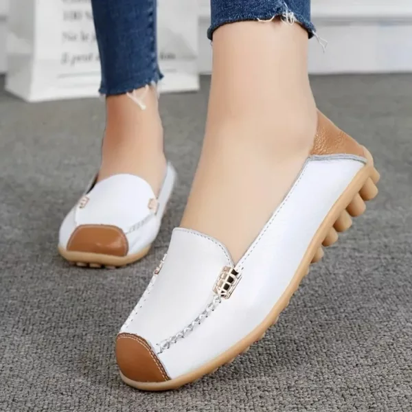Mocassin femme couture contrastée semelle souple – Image 13