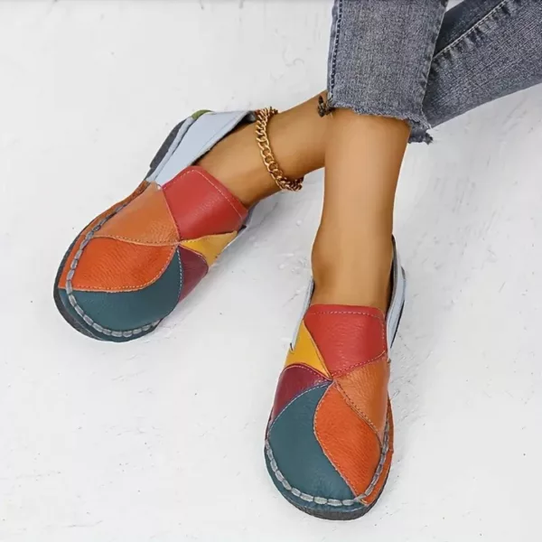 Mocassin femme patchwork style artisanal – Image 7