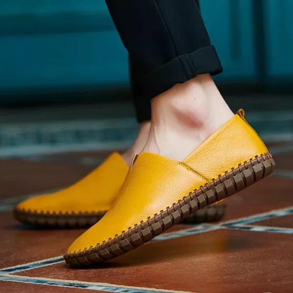 Mocassin homme cuir souple minimaliste – Image 13