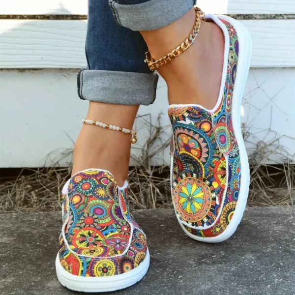Slip-on femme mandala semelle épaisse – Image 3