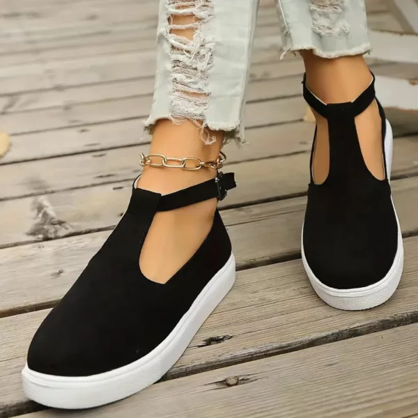 Chaussure femme plateforme bride en T – Image 6
