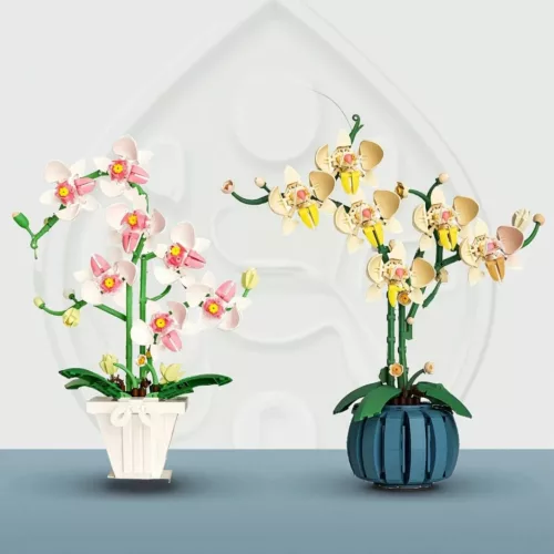 Lego orchidée floraison à construire réaliste