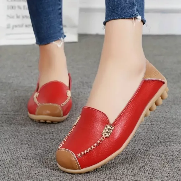 Mocassin femme couture contrastée semelle souple – Image 12