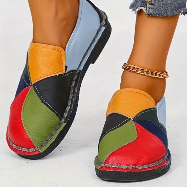 Mocassin femme patchwork style artisanal – Image 6