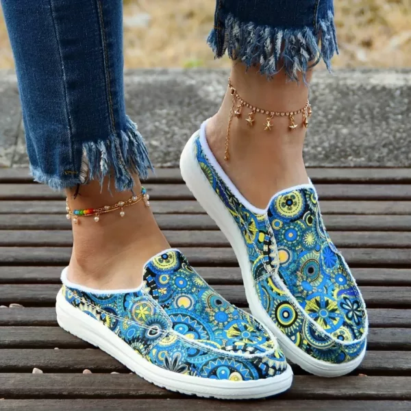 Slip-on femme mandala semelle épaisse – Image 9