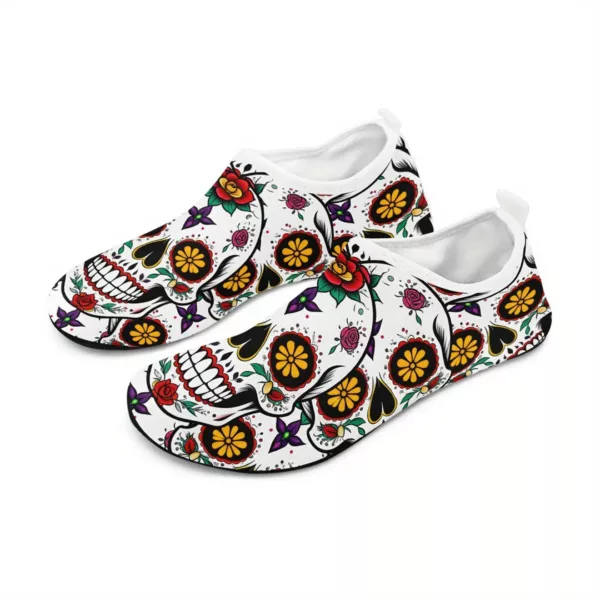 Chaussons barefoot motifs calaveras plage – Image 4