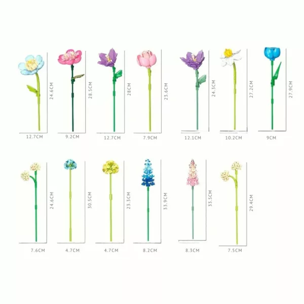Lego orchidée bouquet fleurs décoratif – Image 5